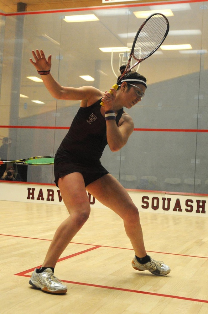 Amanda Sobhy, shown here in previous action, captured her third consecutive national title on Sunday.