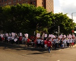 March Outside the Boston-Cambridge Doubletree Hotel