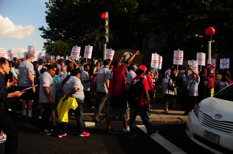 Protest Outside the Doubletree Hotel