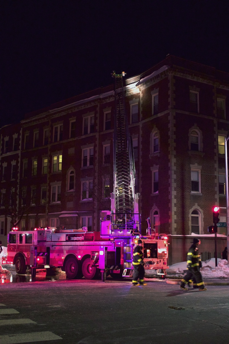 Fire on Massachusetts Avenue