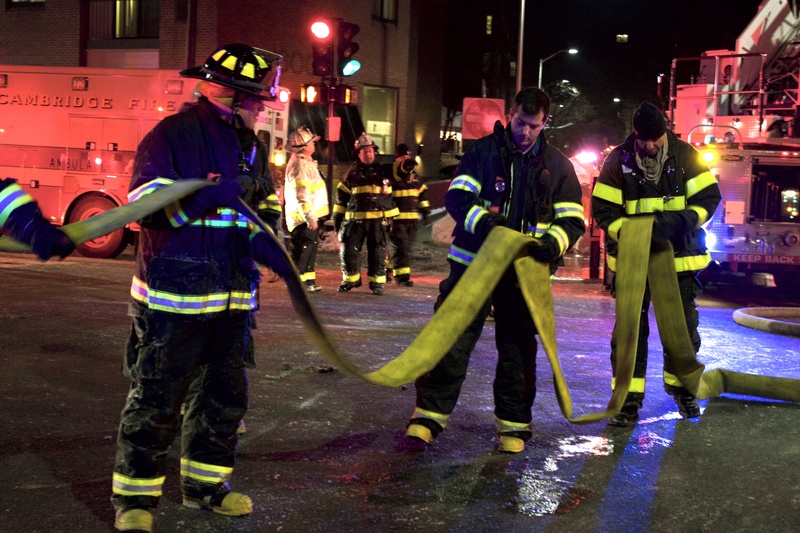 Firefighters at Massachusetts Avenue