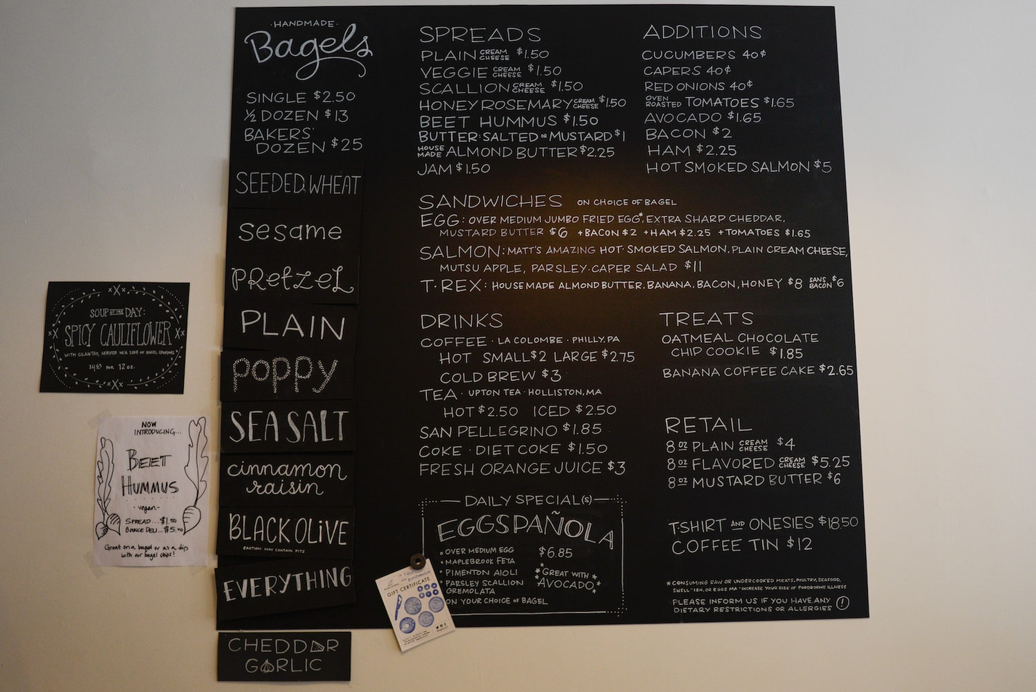 Bagelsaurus Menu Magazine The Harvard Crimson