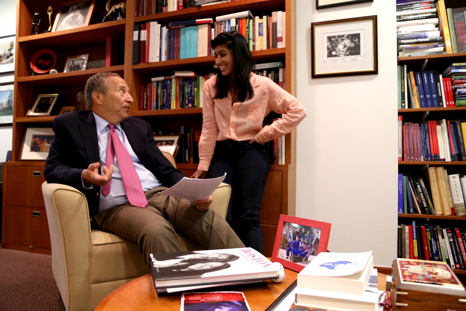 Former University President Prof. Larry Summers advised graduate student Natasha R. Sarin.