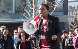 Dehlia Umunna at HLS Solidarity Rally