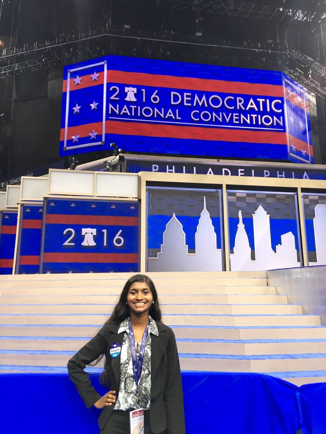 This summer, Sruthi Palaniappan '19 was the local precinct captain for Hillary's Iowa caucus campaign. 