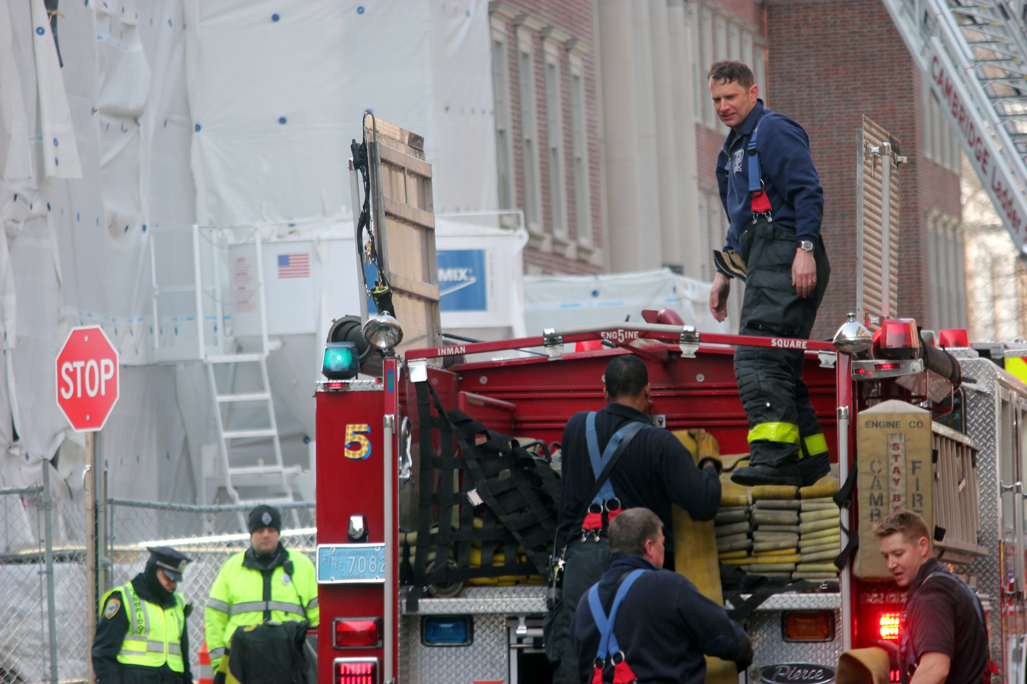 Fire Department Flocks to Fire at Winthrop Construction Site News