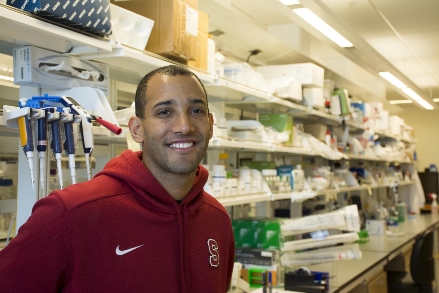 David Cox, a graduate student at Harvard Medical School who works in Zhang’s lab. Cox is one of a handful of graduate students who assist with research in Zhang's lab. 