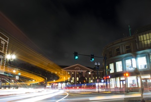 Harvard Square at Night