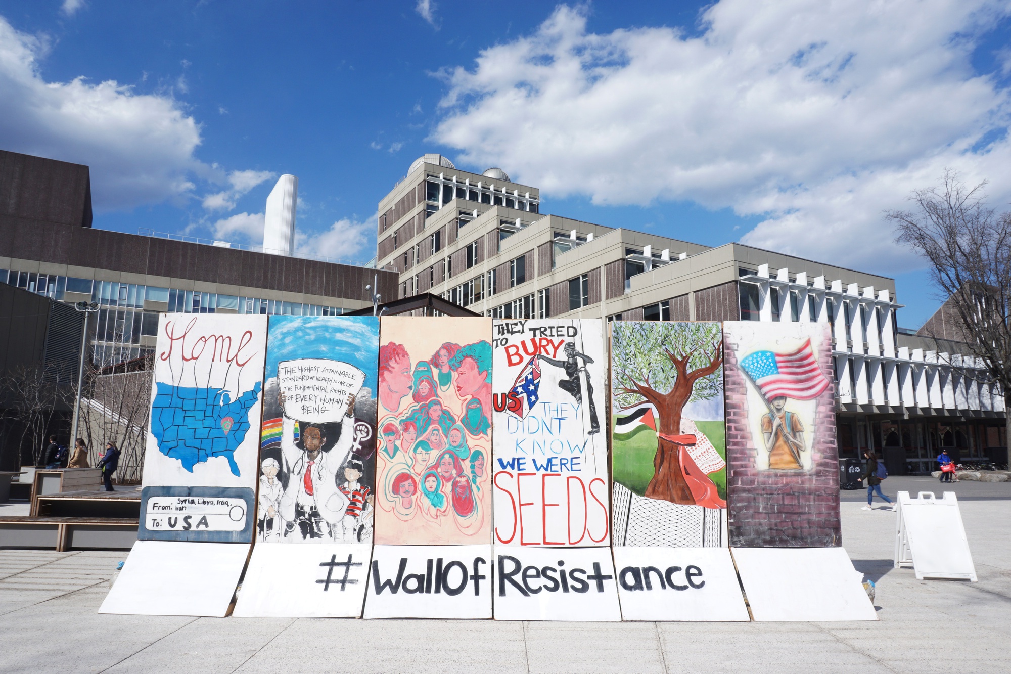 Student Activists Unveil 'Wall of Resistance' for Israeli Apartheid