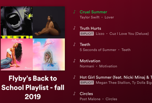 Flyby's Back to School Playlist 2019 Spotify Screenshot