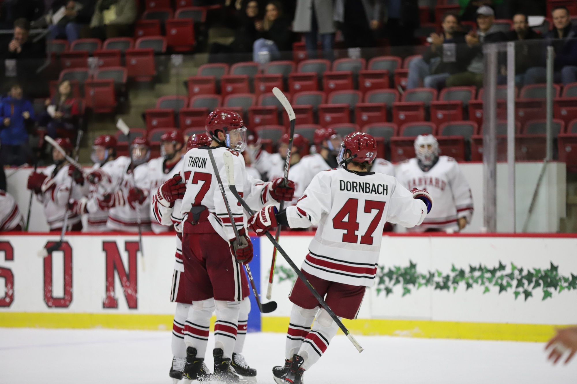 Men's Hockey Bests St. Lawrence in Game One of ECAC First Round Sports The Harvard Crimson
