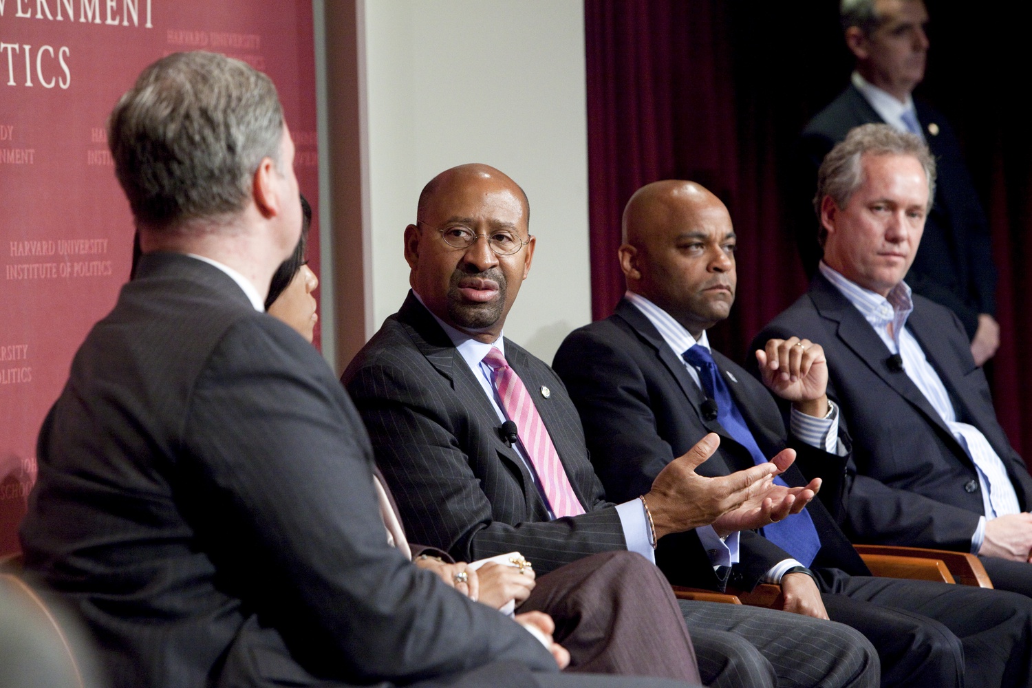 Former Philadelphia Mayor Michael Nutter, third from right, spoke at the IOP for a mayors' forum in 2011. The IOP announced that Nutter will be become the chair of the IOP Senior Advisory Committee this past week.