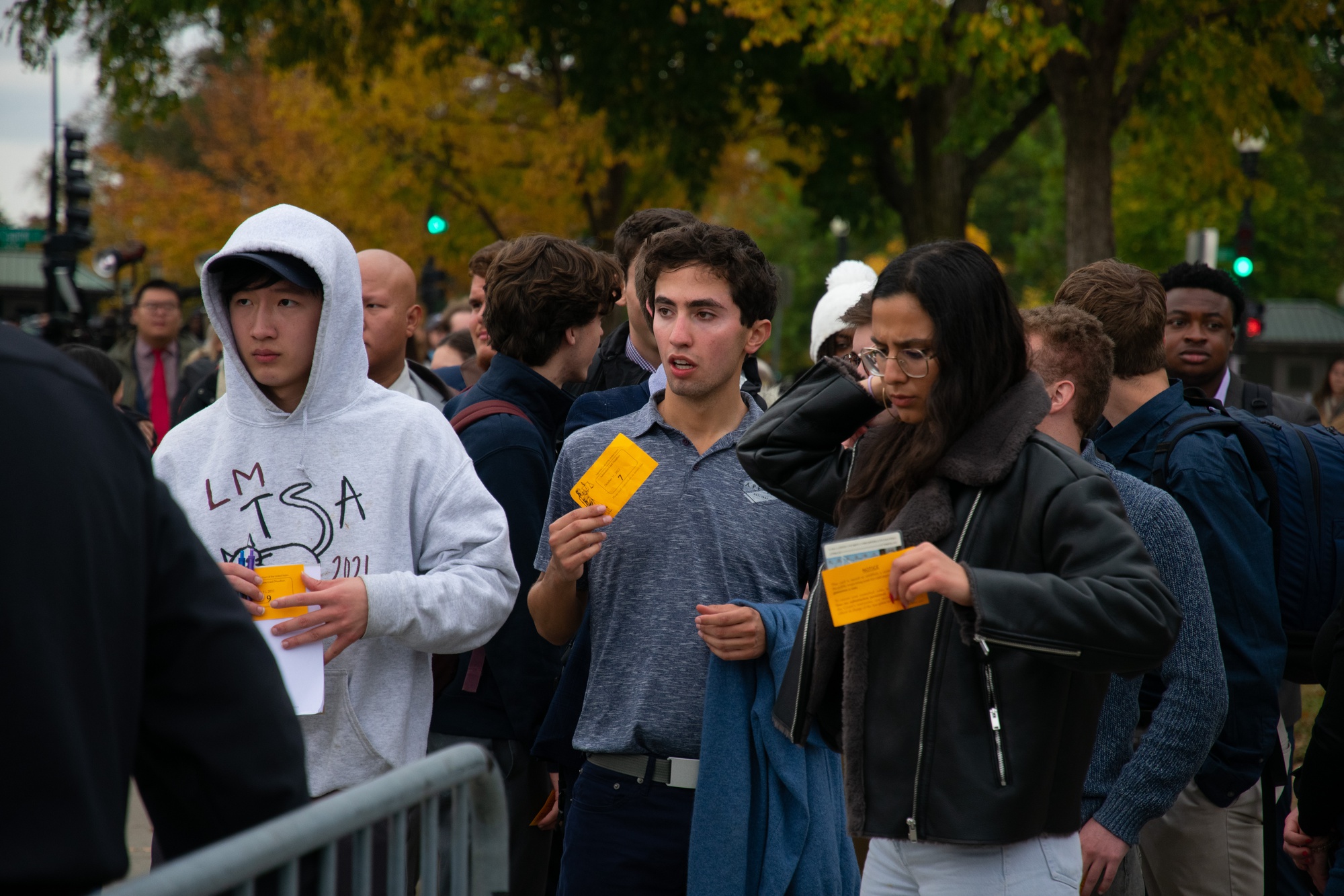 Hoping for a Front Row Seat to History, Swarms of Students Lined Up Early Outside Supreme Court Monday | News - Vimarsana News