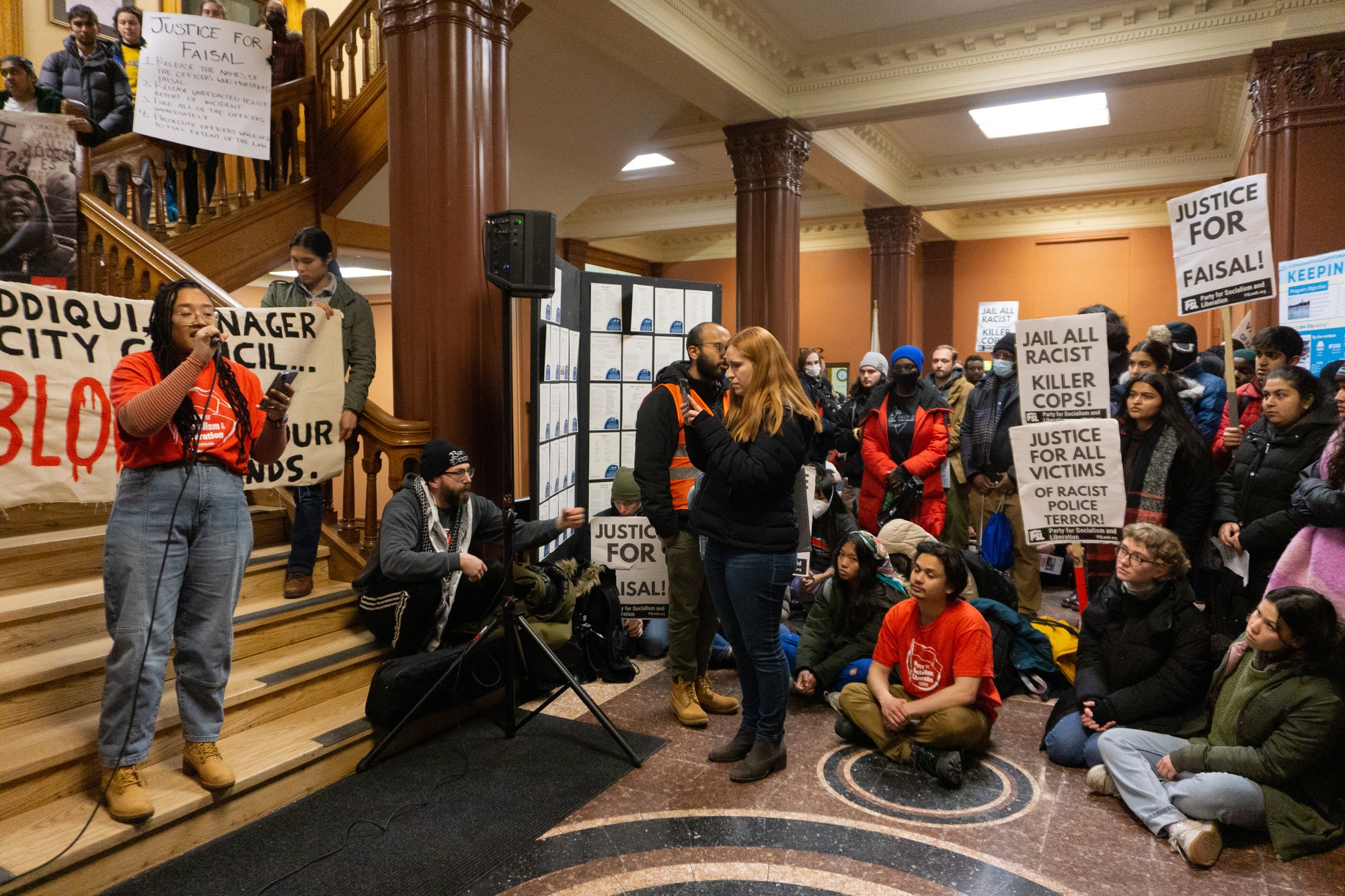 Protesters Condemn City Manager, Renew Calls to Name Officers Involved in Killing of Sayed Faisal | News - Vimarsana News