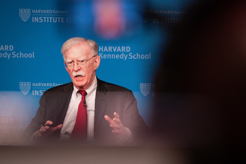 Former Trump Advisor John Bolton Speaks at Harvard Forum Former Trump Advisor John Bolton Speaks at Harvard Forum