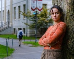International Student Ella V. Ricketts in Harvard Yard