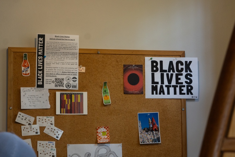 Black Lives Matter Posters in Café Gato Rojo