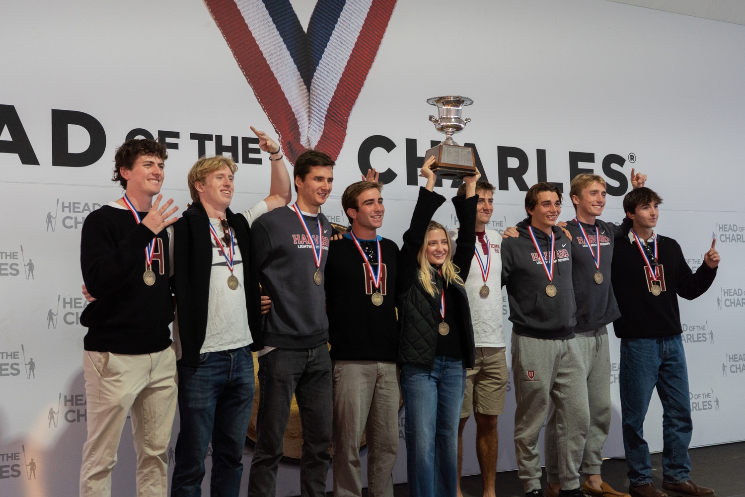 The men's lightweight team won its regatta race for the fourth year in a row. 