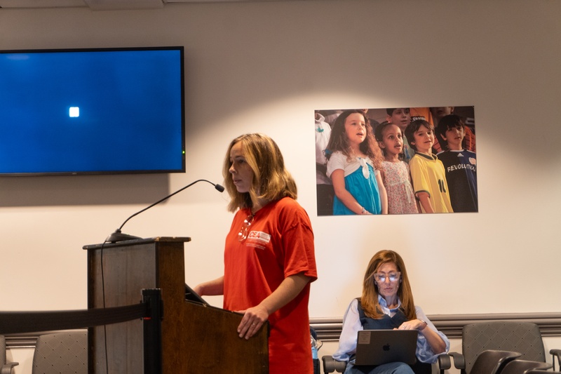 Lilly Havstad at 2019 School Committee