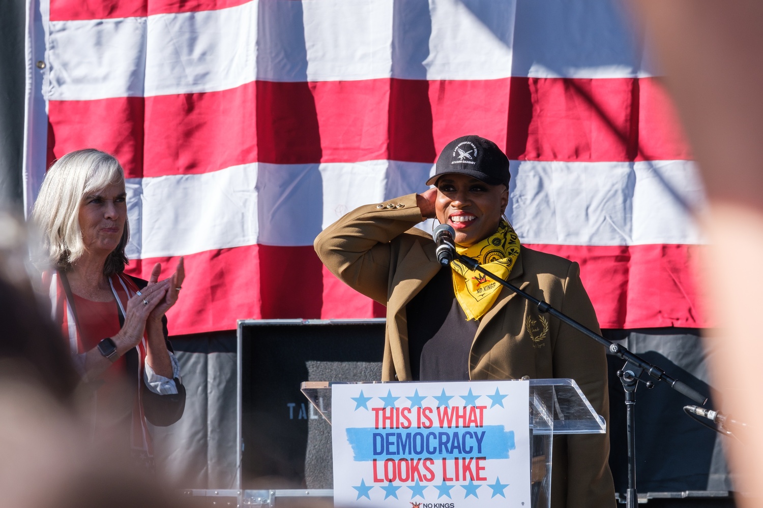 Massachusetts State Representative Ayanna Pressley, who endorsed multiple candidates for Cambridge City Council on Tuesday/