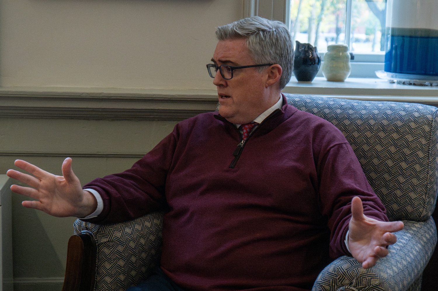 Dean of Students Thomas Dunne in a Tuesday interview with The Crimson.