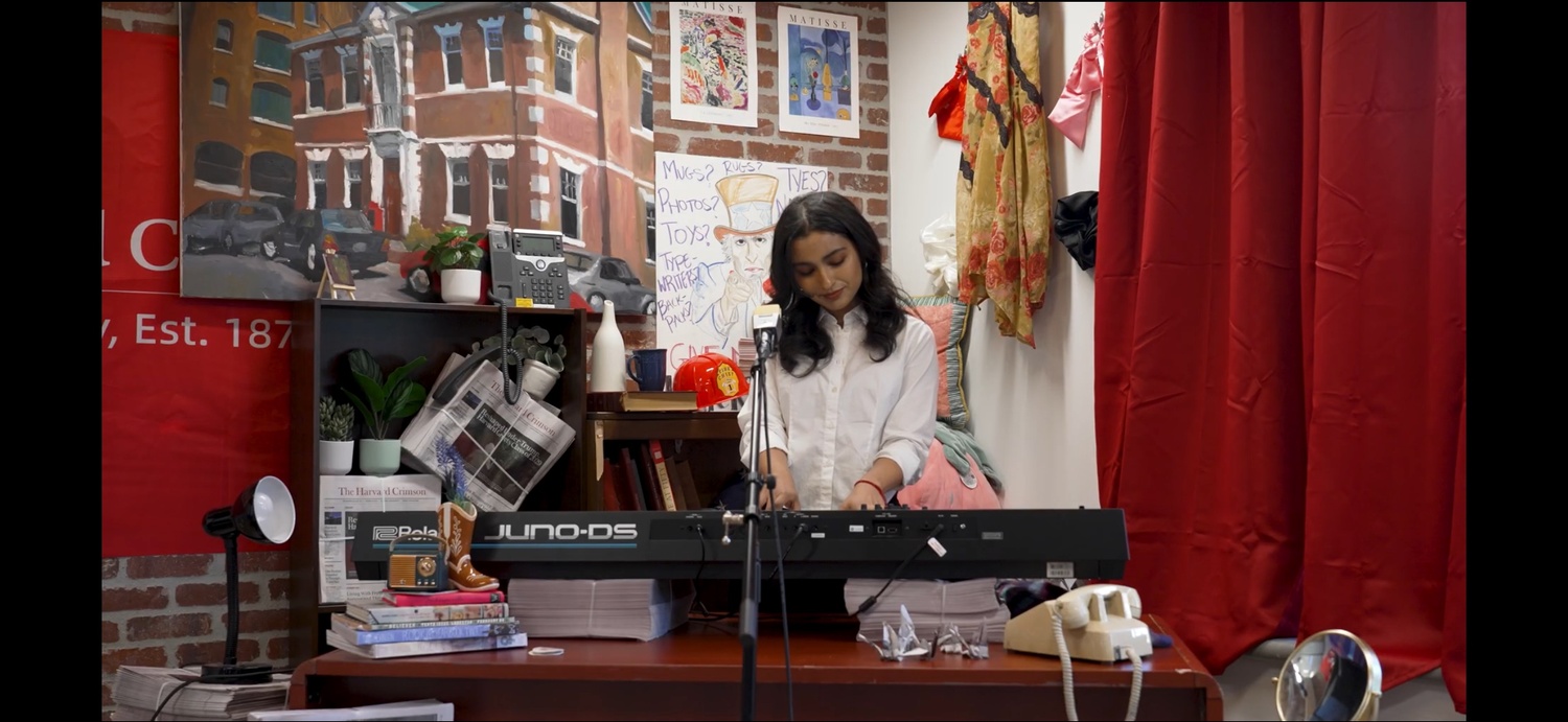 Sanjna N. Rajagopalan ’26 — known professionally as Sanjna — kicks off the first installment of The Crimson’s newly launched concert series, Office Hours.