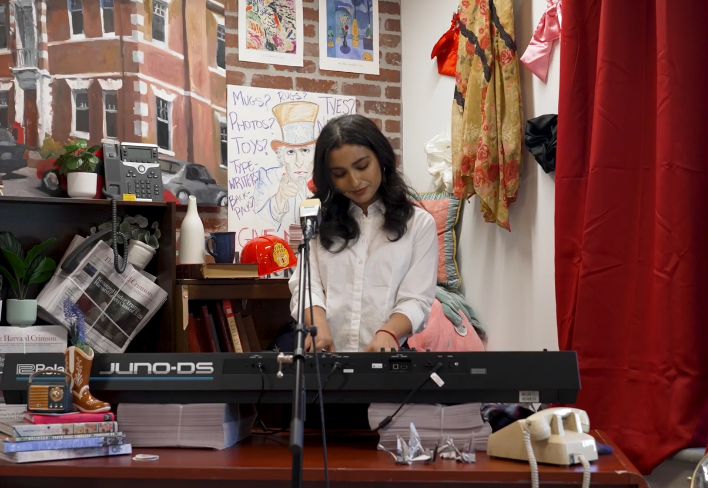 Sanjna N. Rajagopalan '26 — known professionally as Sanjna — kicks off the first installment of The Crimson's newly launched concert series, Office Hours.