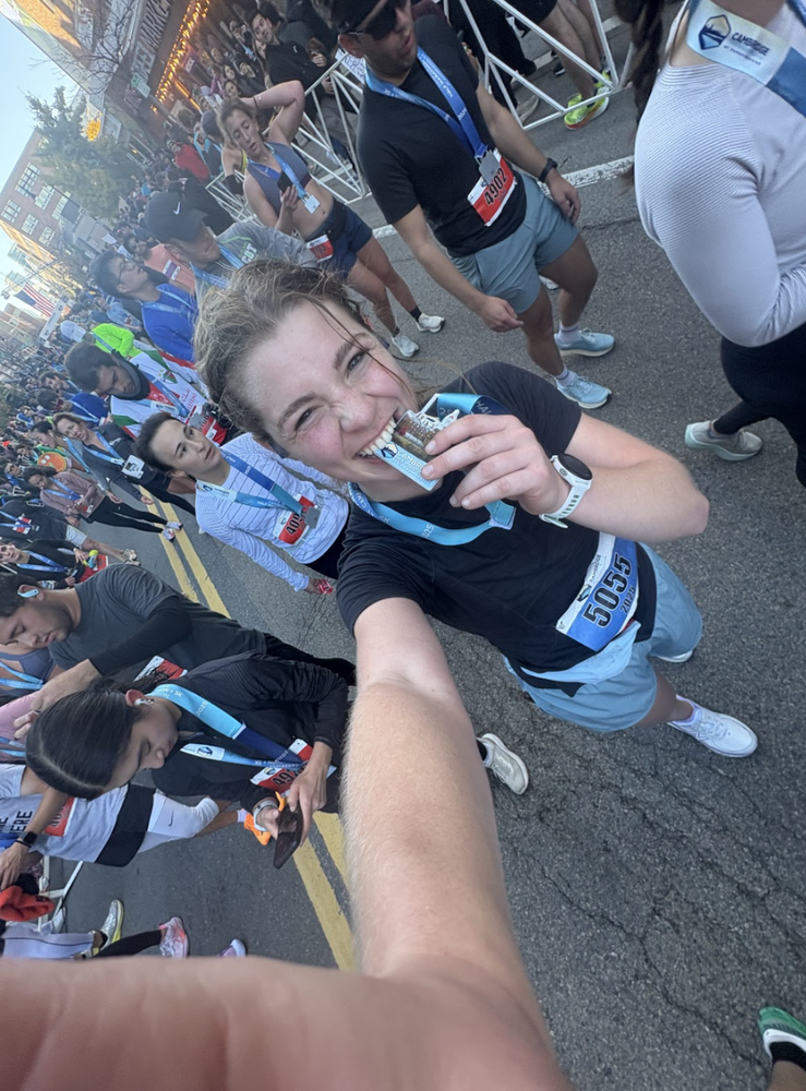 she's a runner, she's a track star