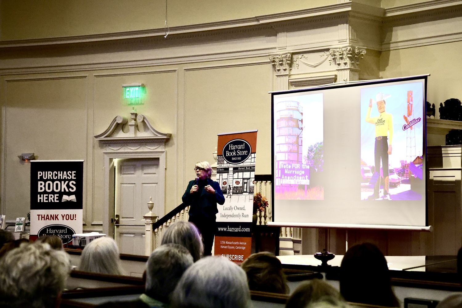 On Oct. 6, Harvard Professor Jill Lepore sat down at the First Parish Church to discuss her most recent book.