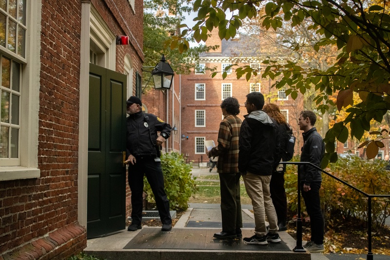 Harvard Academic Workers Union Leaders Deliver a Petition