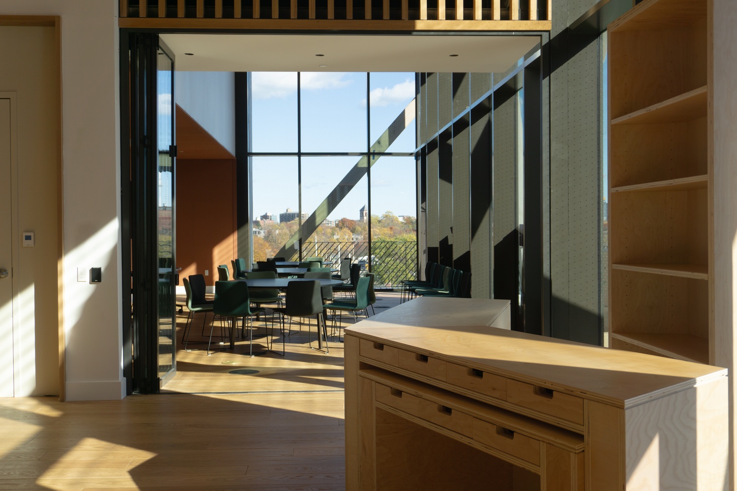 The David Rubenstein Treehouse is Harvard's new conference center, as a part of the Enterprise Research Campus in Allston.