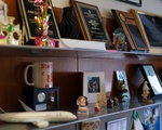 Trophies and Souvenirs in Dr. John Quackenbush's Office