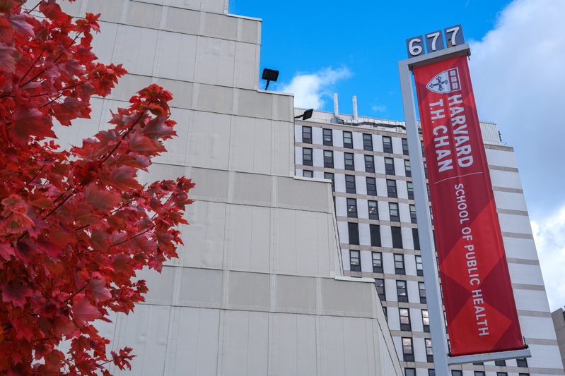 Harvard T.H. Chan School of Public Health in Autumn