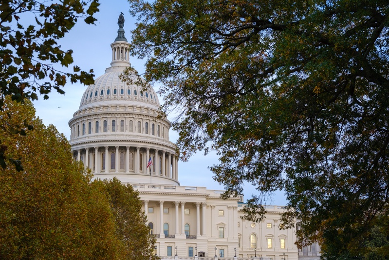 The United States Capitol during the Government Shutdown