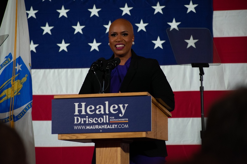 Ayanna Pressley at MassDems Watch Party