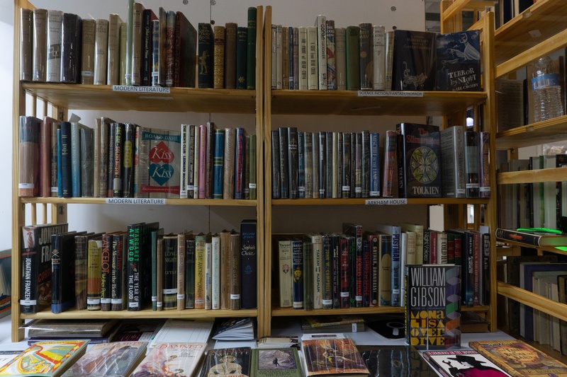 Bookcase at the International Antiquarian Book Fair