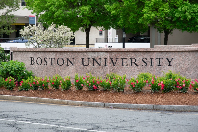 Boston University Entrance Sign