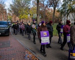 32BJ Strike Day 1 - Custodians Marching Through Yard 1