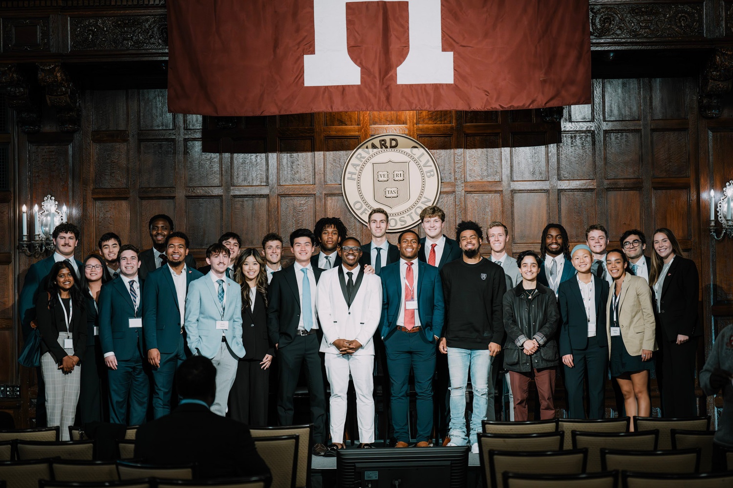 The HUSL Executive Team on stage with former NBA player Quinn Cook
