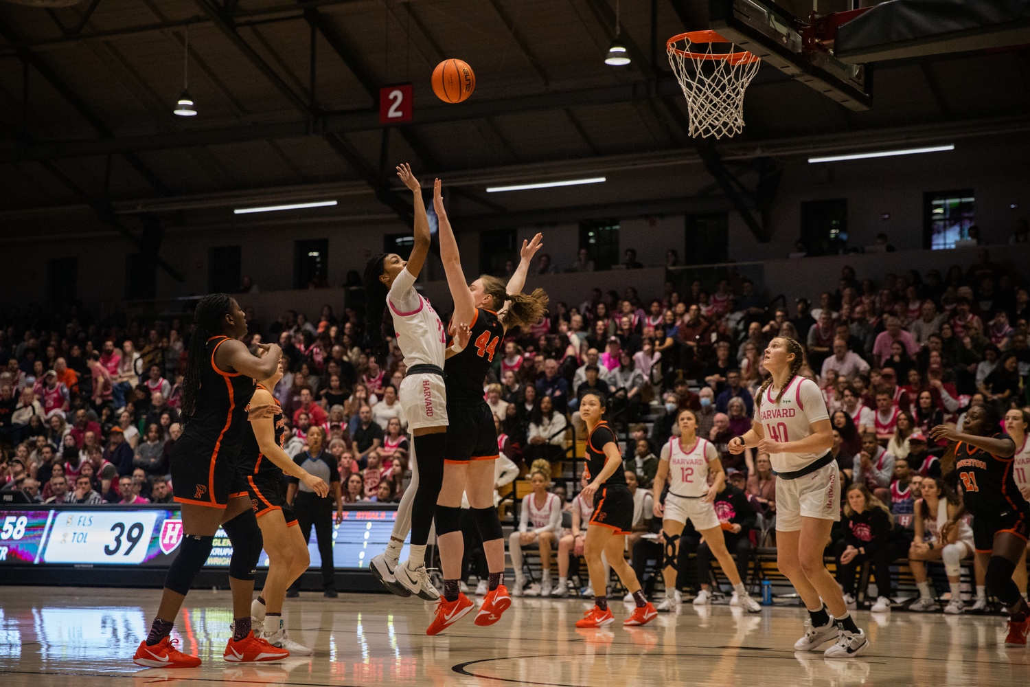 Guard Saniyah Glenn-Bello drives to the rim in a contest against Princeton last year. Glenn-Bello, now a senior, recorded 14 points against the Holy Cross Crusaders on Wednesday evening.