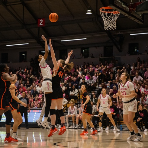 Guard Saniyah Glenn-Bello Drives to the Rim