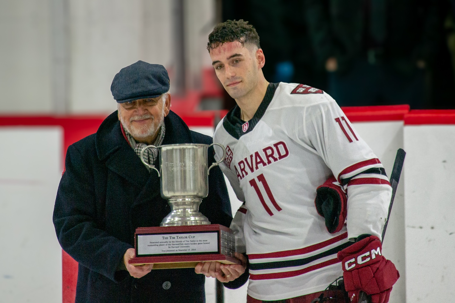 The Tim Taylor Cup, awarded annually to the most outstanding player in the Harvard-Yale game, went to sophomore Justin Solovey, and the win marked Donato’s 234th as a coach, tying Bill Cleary’s program record.