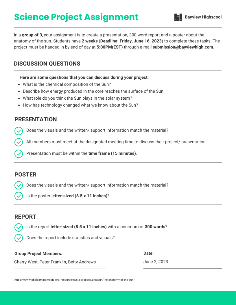 Assignment Report Template Atlanticcityaquarium