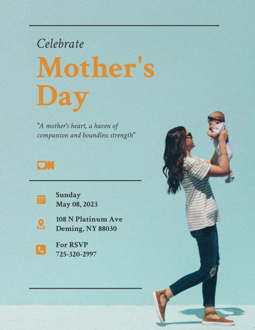 Simple Mother's Day Flyer