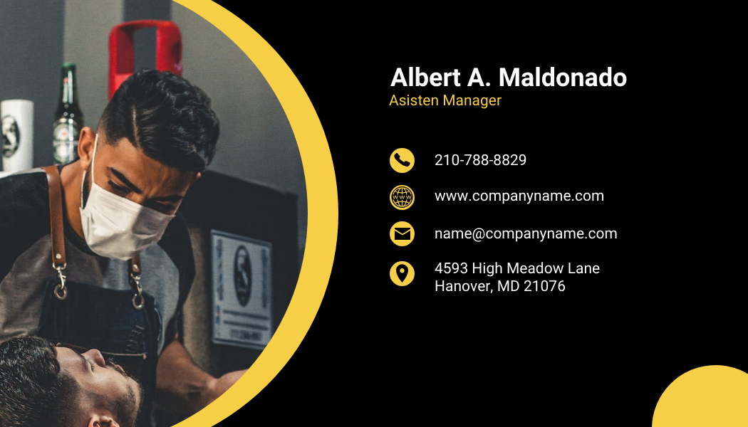 Professional business Card modern Barber