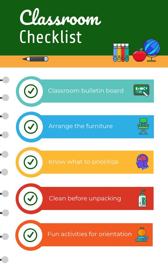 Classroom Checklist Infographic Template