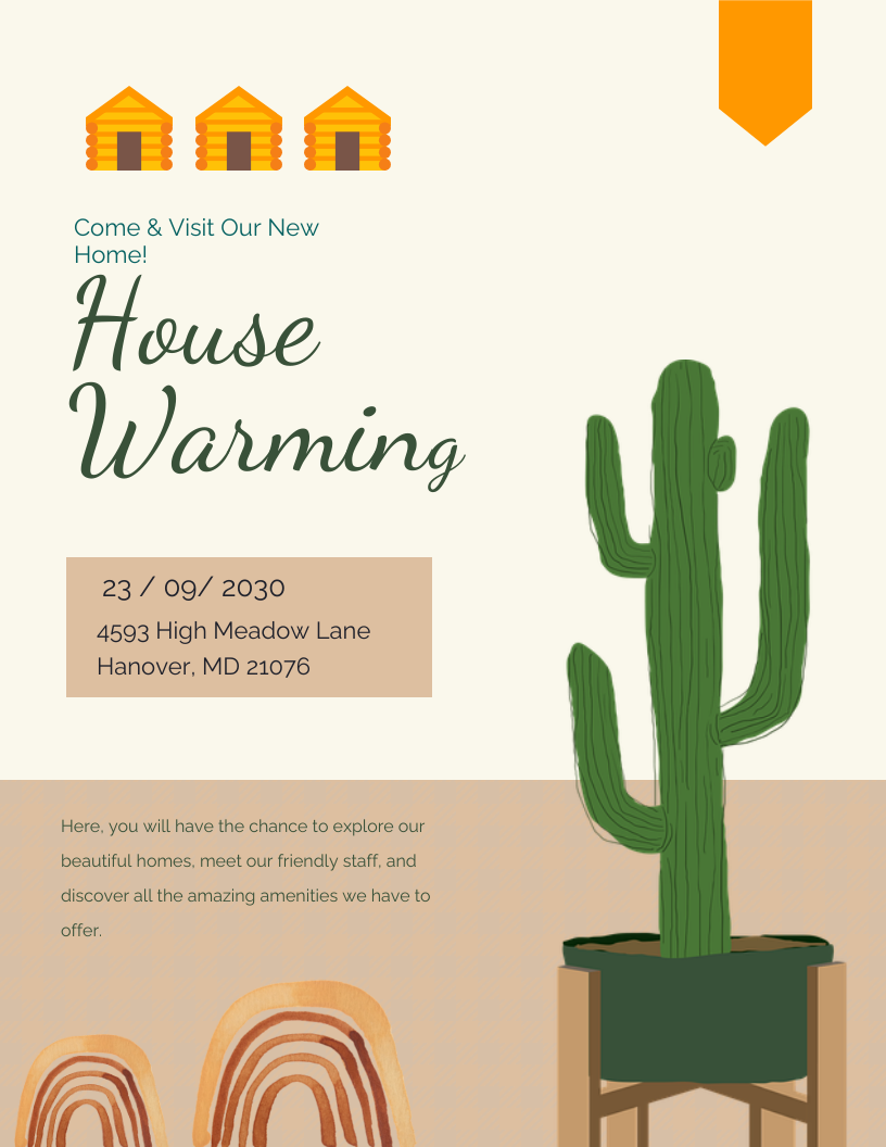 Simple Housewarming Invitation Party