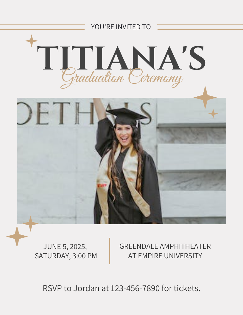 Graduation Ceremony Flyer Template Venngage