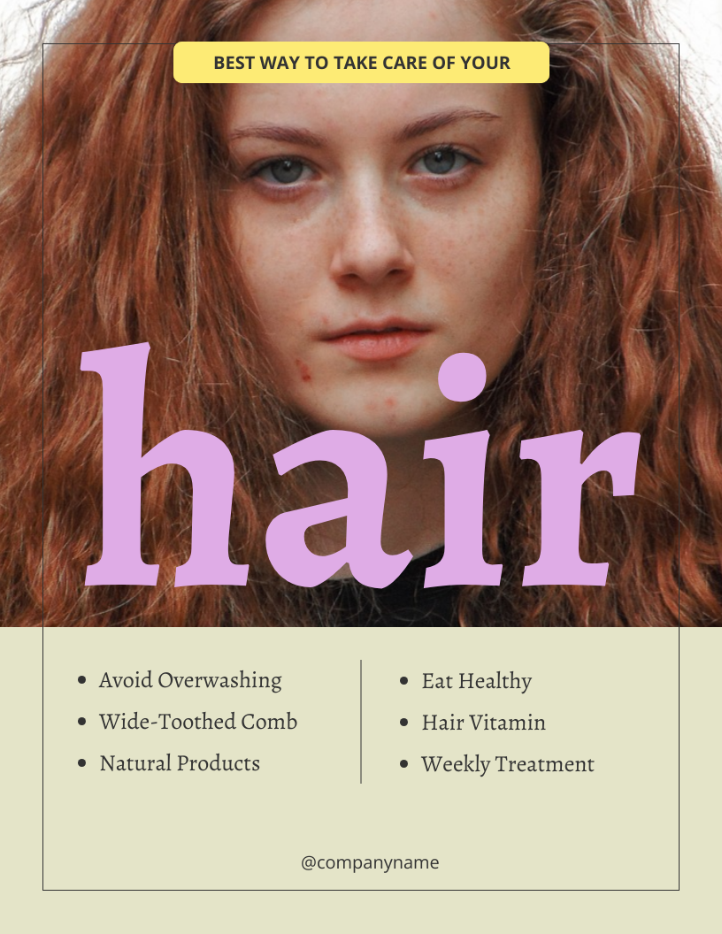 Aesthetic Elegant Flyer Hair Salon