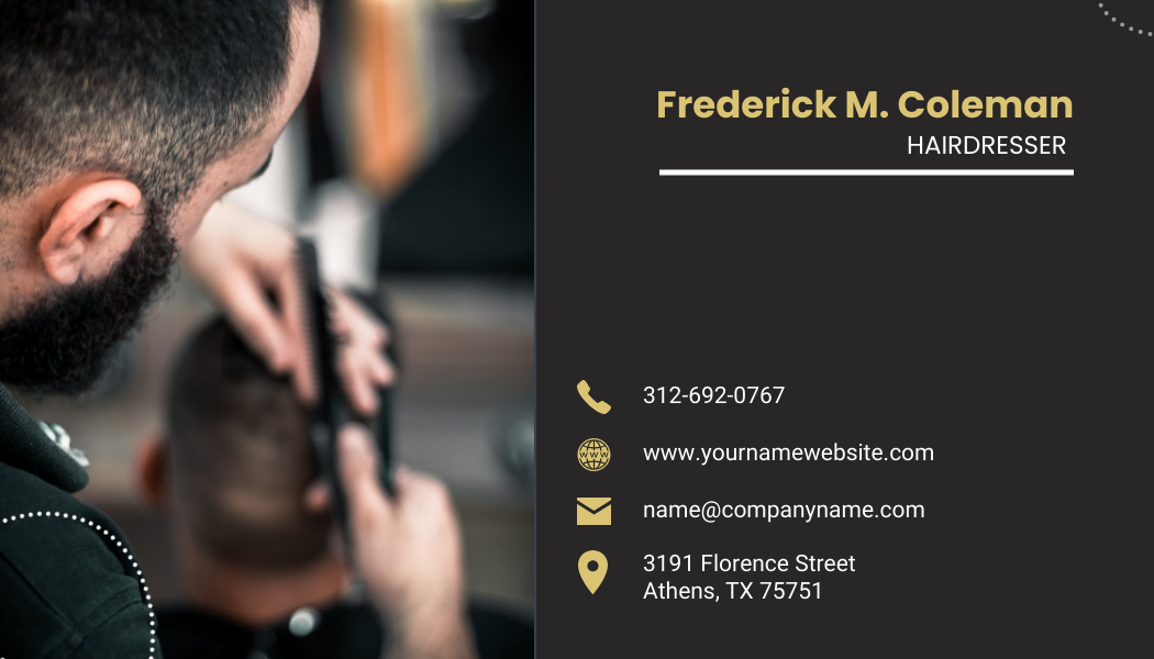 Black and gold simple